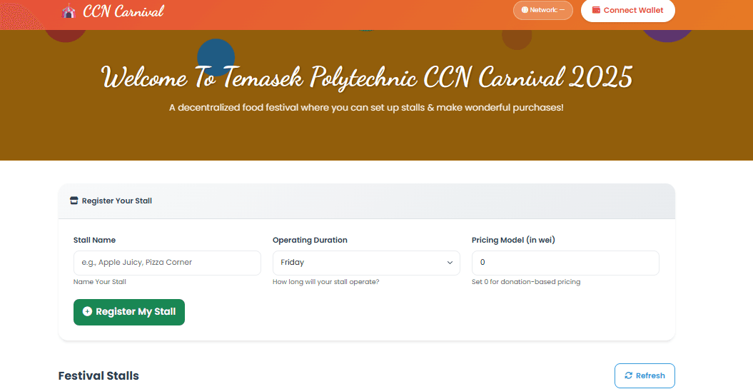 CCN Carnival project screenshot